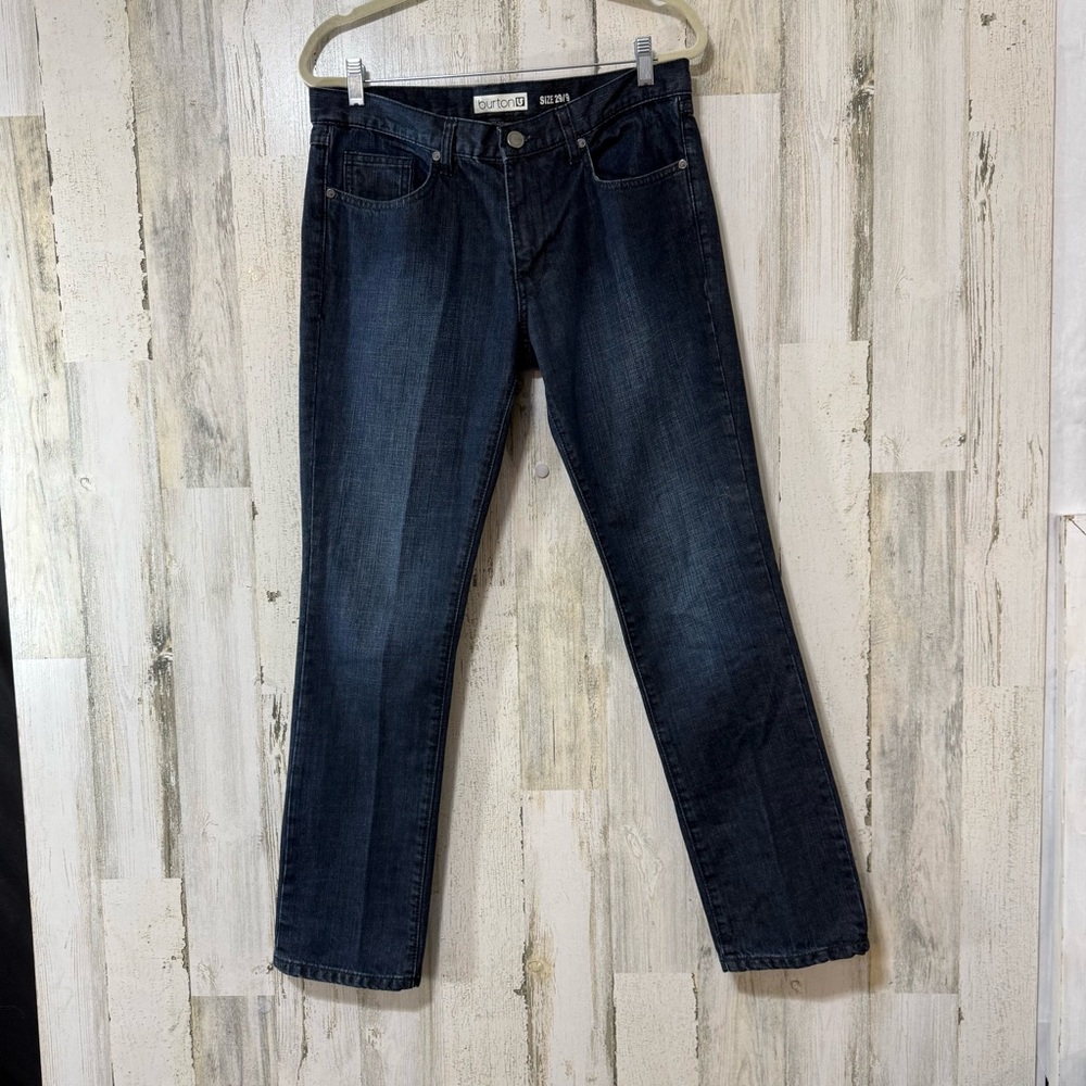 Burton Women's Dark Blue Straight Leg Jeans - Picture 2 of 10